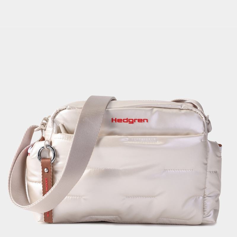 Hedgren Cozy Schoudertassen Dames Beige | PWI9524VL