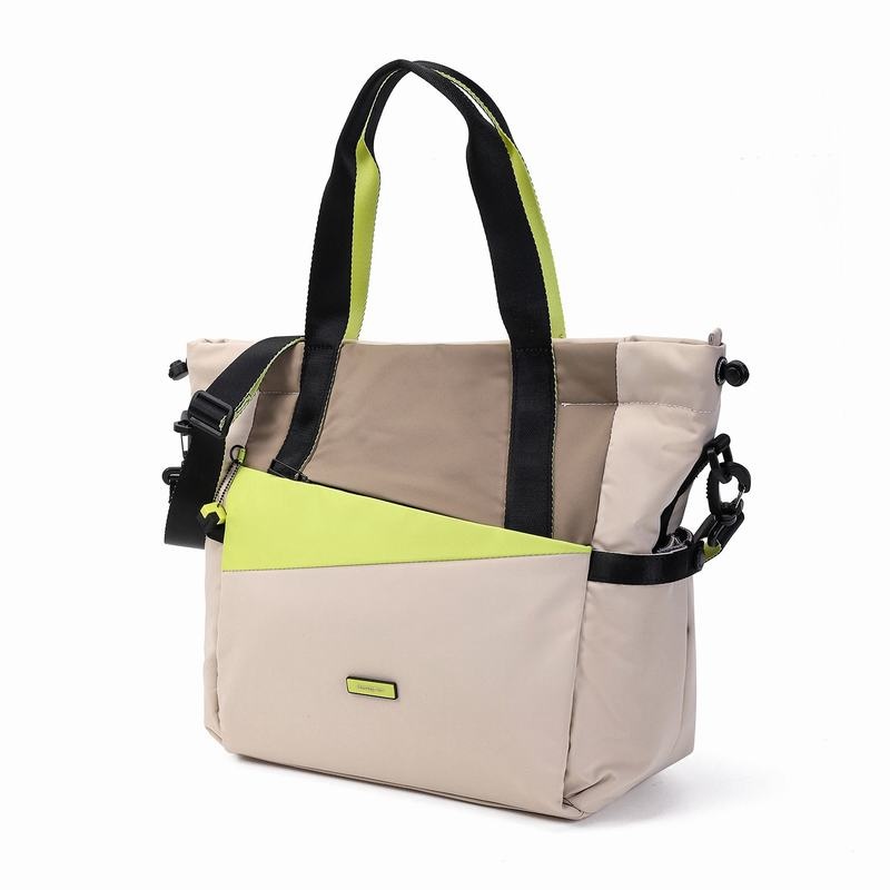 Hedgren Galactic Tote Tassen Dames Beige | PFE8758PT