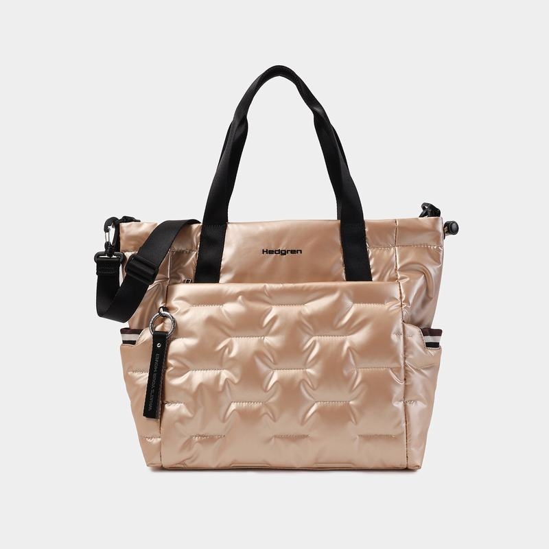 Hedgren Puffer Tote Tassen Dames Beige | HNK430DV