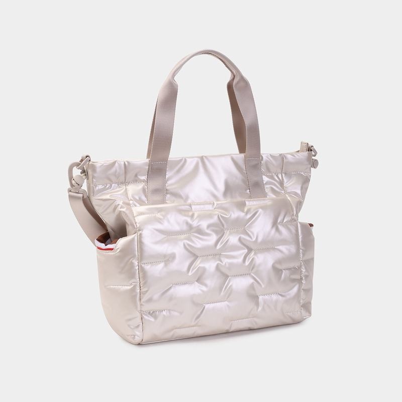 Hedgren Puffer Tote Tassen Dames Wit Beige | DSK8314YR