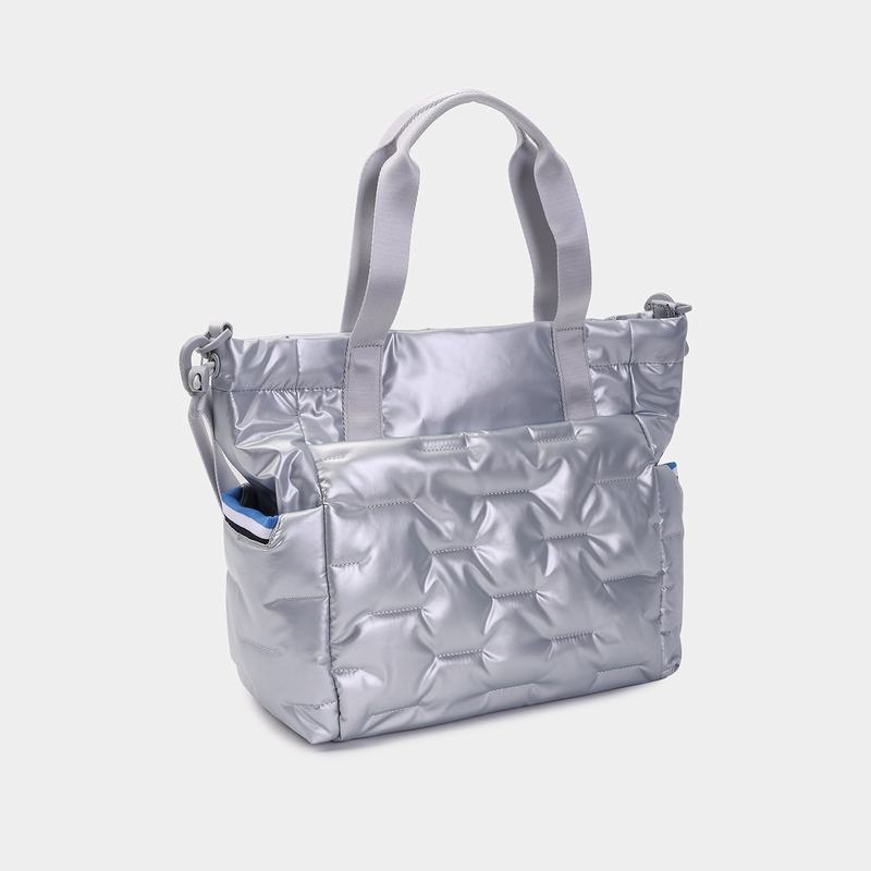 Hedgren Puffer Tote Tassen Dames Zilver Blauw | EFK7579PB