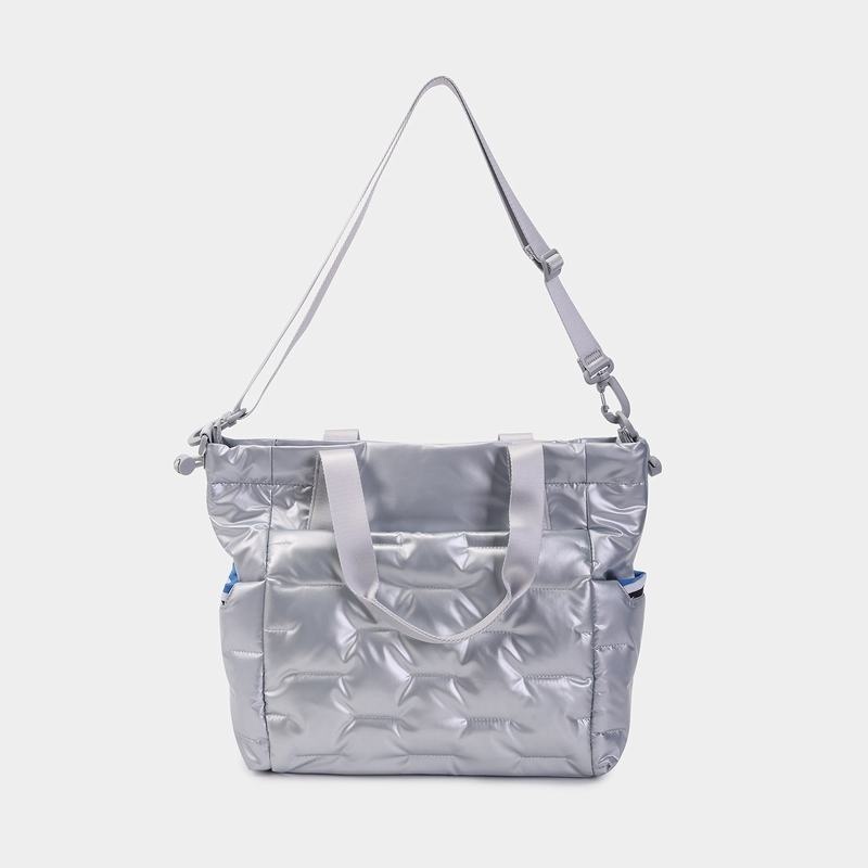 Hedgren Puffer Tote Tassen Dames Zilver Blauw | EFK7579PB