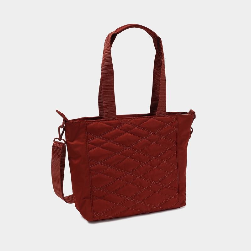 Hedgren Zoe Medium Rfid Tote Tassen Dames Rood Bruin | OUW6475WE